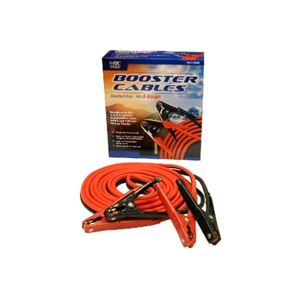 Integrated Supply Network FJC Heavy Duty Jumper/Booster Cables, 16 Foot, 6 Gauge 45229 - main